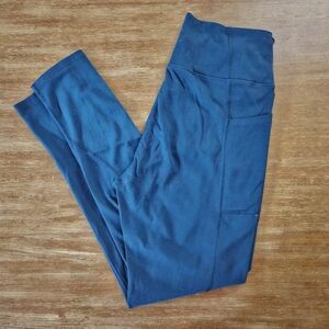 Victoria's Secret Teal Blue Leggings Womens Size 12 Loungewear VS Leggings